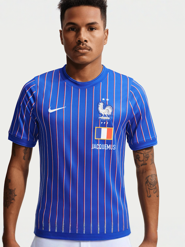 Nike  , France x Jacquemus Dri-FIT Academy Pro Shortsleeve Top, blue, Image 3 of 6