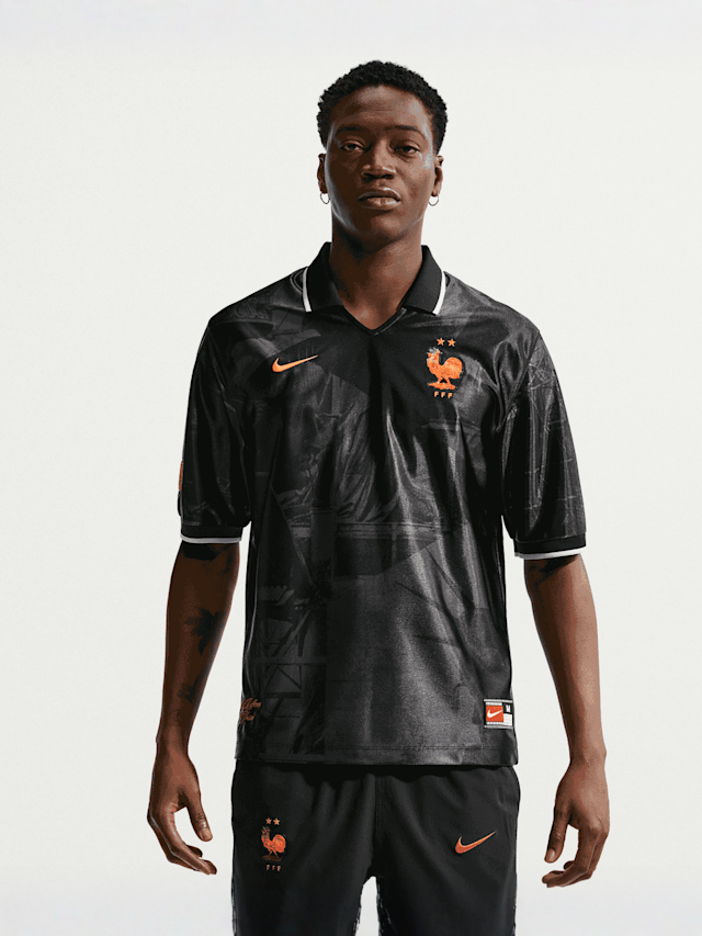 Nike  , FFF Energy Dri-FIT Short-Sleeve Soccer Top, black, Image 1 of 6