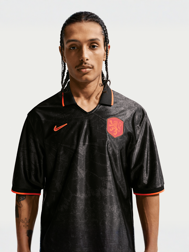 Nike  , Netherlands Energy Dri-FIT Short-Sleeve Soccer Top, black, Image 3 of 6