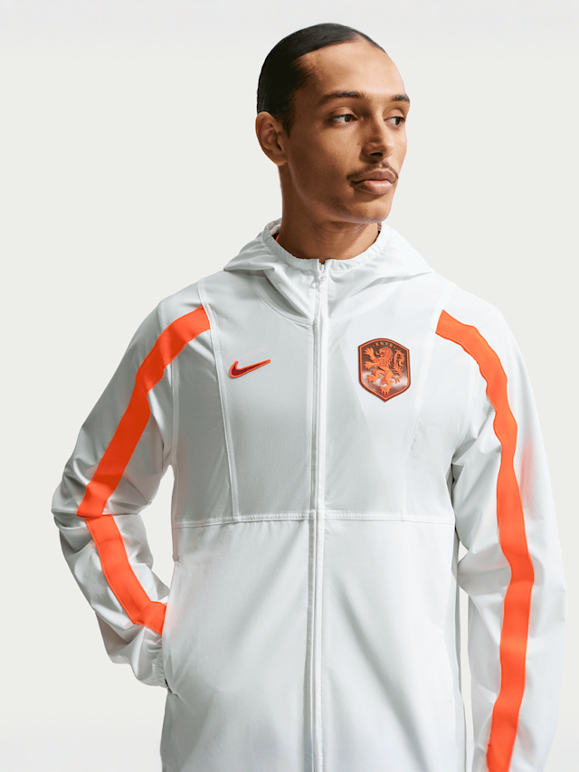 Nike  , Netherlands Energy Dri-FIT Soccer Woven Jacket, white, Image 3 of 5