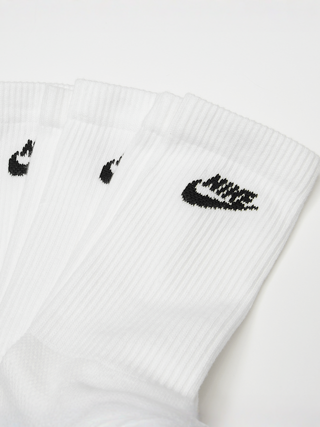 Nike  , 3 PACK - Everyday Elevated Futura Crew, white, Image 2 of 2
