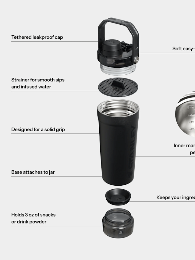 Stanley, The Vitalize™ Shaker Bottle | 0,6L, black, Image 5 of 5