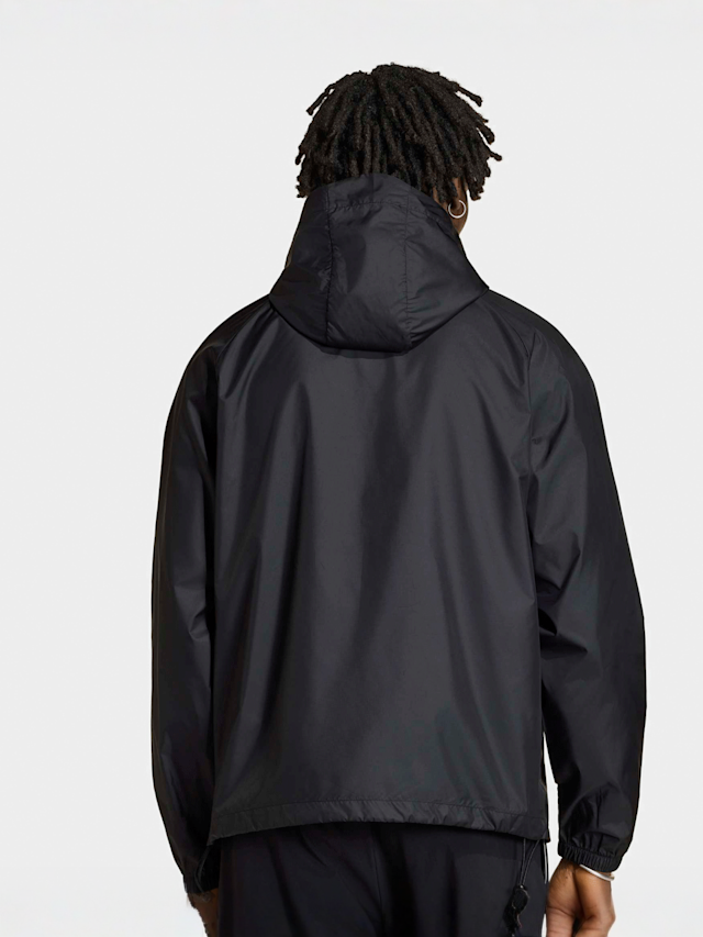 adidas Originals, Tech Trefoil Essentials Windbreaker, black, Image 2 of 5