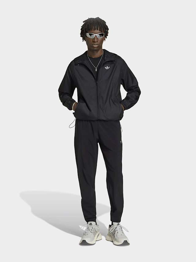 adidas Originals, Tech Trefoil Essentials Windbreaker, black, Image 5 of 5