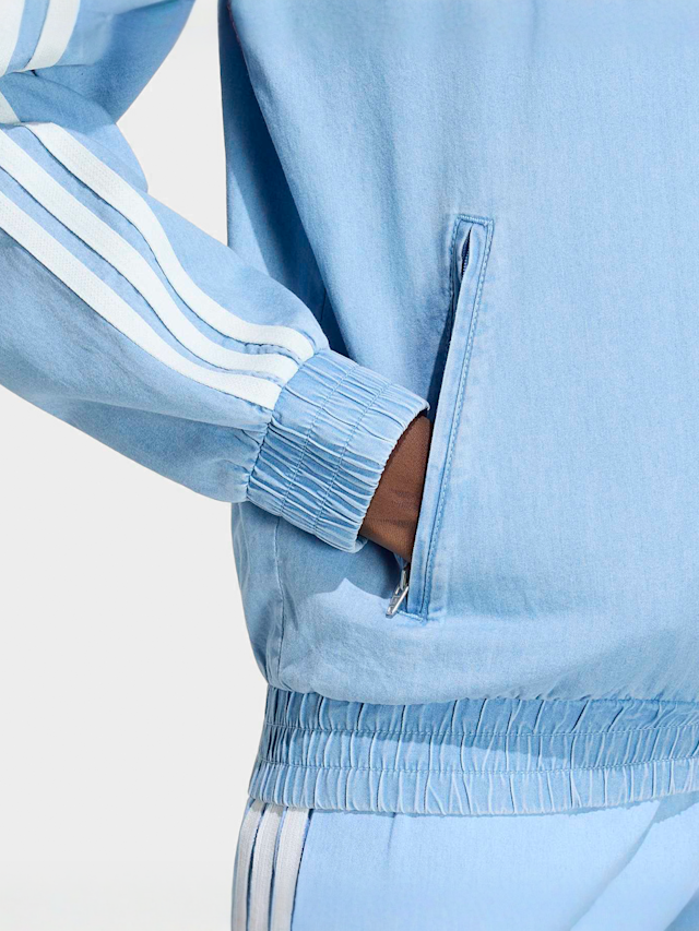 adidas Originals, Denim Firebird Tracktop, blue, Image 4 of 5