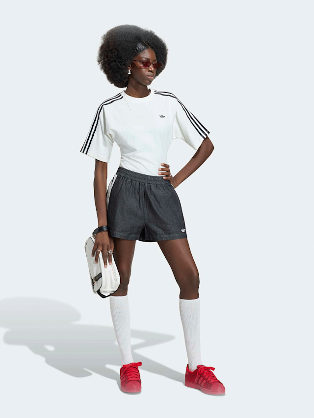 adidas Originals, Denim Shorts, grey, Image 5 of 5