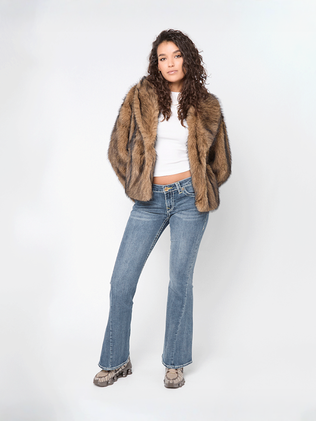 True Religion, JOEY LOW RISE FLARE FLAP, blue, Image 5 of 5