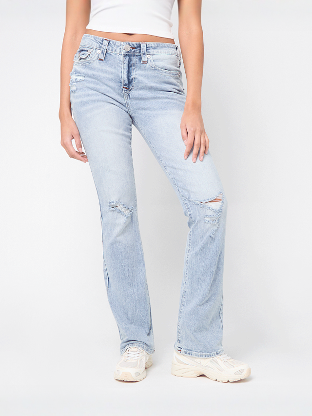 True Religion, BECCA MID RISE BOOTCUT FLAP, blue, Image 1 of 5