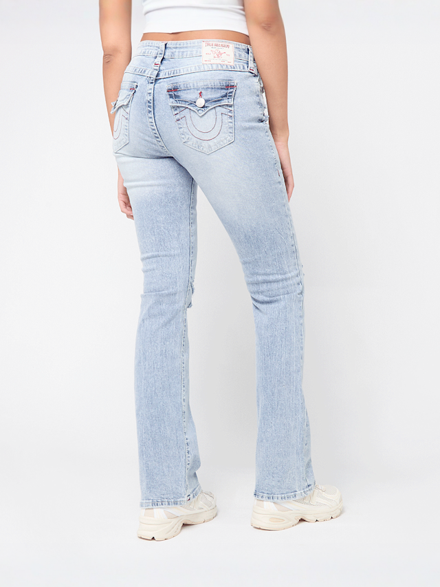 True Religion, BECCA MID RISE BOOTCUT FLAP, blue, Image 2 of 5