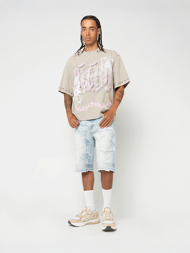 Smoke Rise, Jean Short, blue, Image 5 of 5