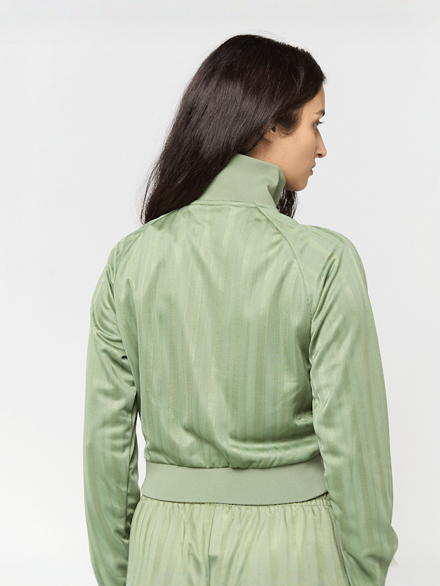 Karl Kani, OG Shadow Stripe Cropped Trackjacket, green, Image 2 of 4