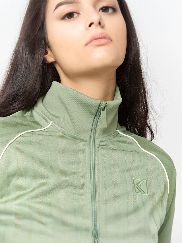 Karl Kani, OG Shadow Stripe Cropped Trackjacket, green, Image 3 of 4