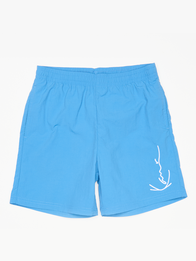 Karl Kani, Signature Swim Shorts, blue, Image 1 of 3