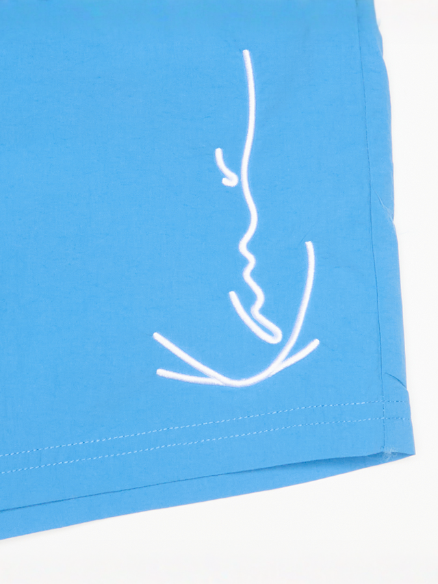 Karl Kani, Signature Swim Shorts, blue, Image 3 of 3