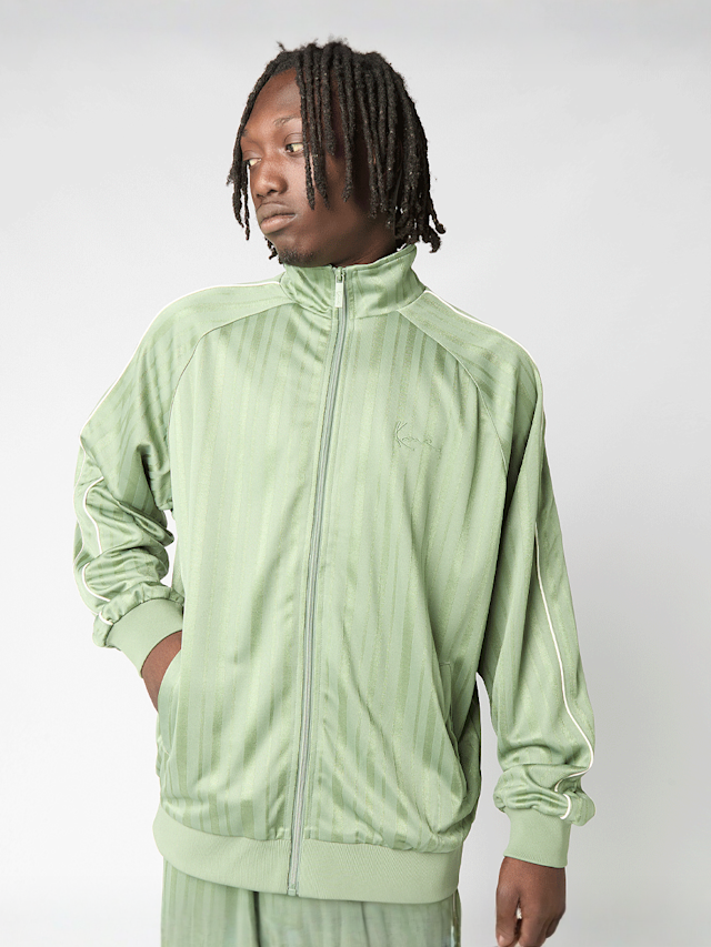 Karl Kani, Signature Shadow Stripe Trackjacket, green, Image 1 of 4