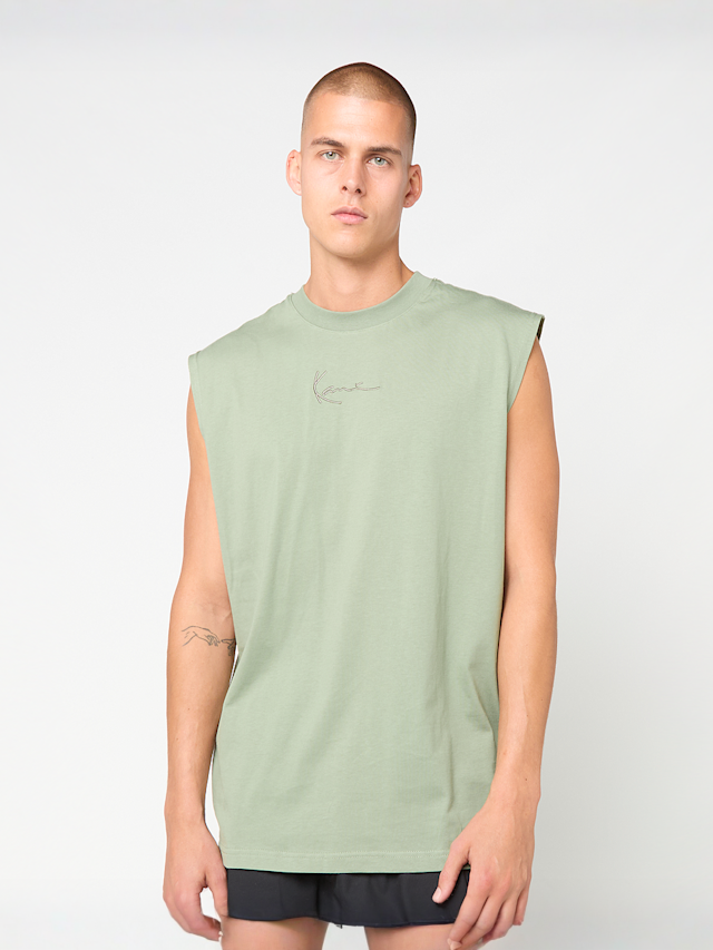 Karl Kani, Small Signature Essential Sleeveless Tee, green, Image 1 of 4