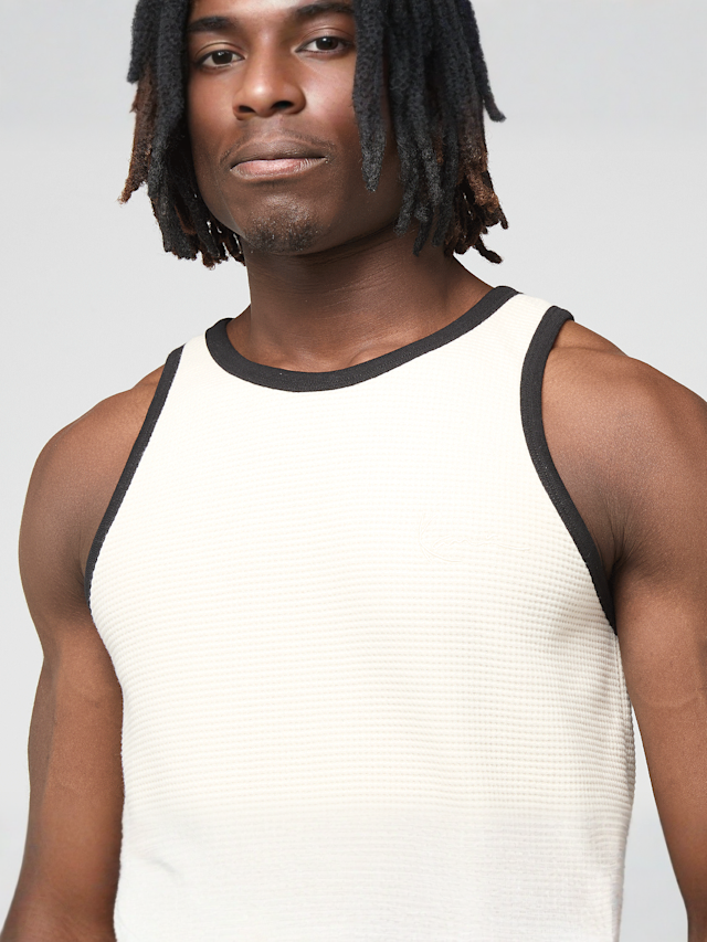 Karl Kani, Signature Waffle Tank Top, white, Image 3 of 4