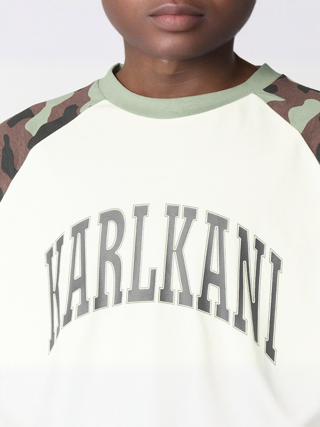 Karl Kani, Sport College Boxy Raglan T-Shirt, white, Image 3 of 4