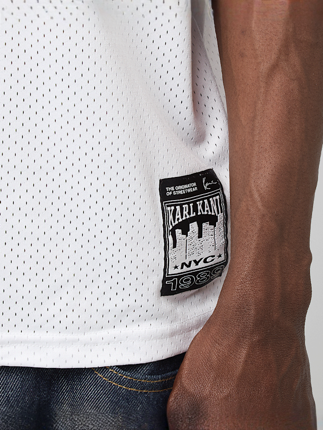 Karl Kani, OG Sport College Mesh Boxy Football Jersey, white, Image 6 of 7