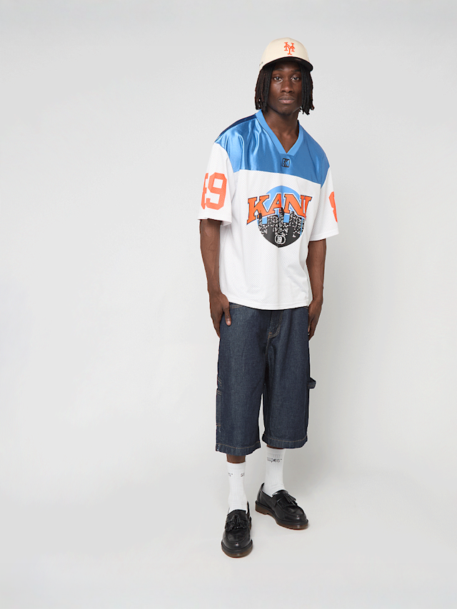 Karl Kani, OG Sport College Mesh Boxy Football Jersey, white, Image 7 of 7