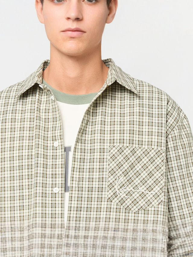 Karl Kani, Signature Check Boxy Shirt, multi-colour, Image 3 of 4