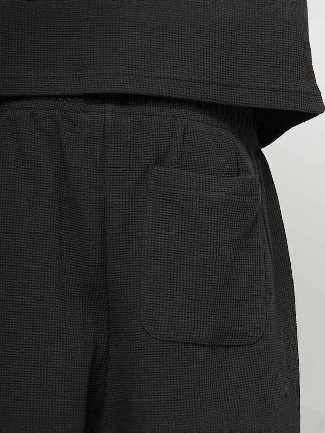 Karl Kani, Signature Waffle Shorts, black, Image 3 of 5
