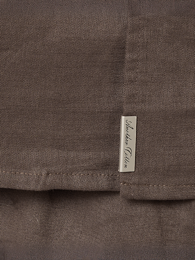 Another Cotton Lab, Another Linen Short Sleeve Shirt, brown, Image 4 of 6