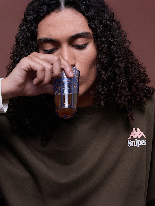 KAPPA x SNIPES, KAPPA x SNIPES Oversized Tee, brown, Image 3 of 4