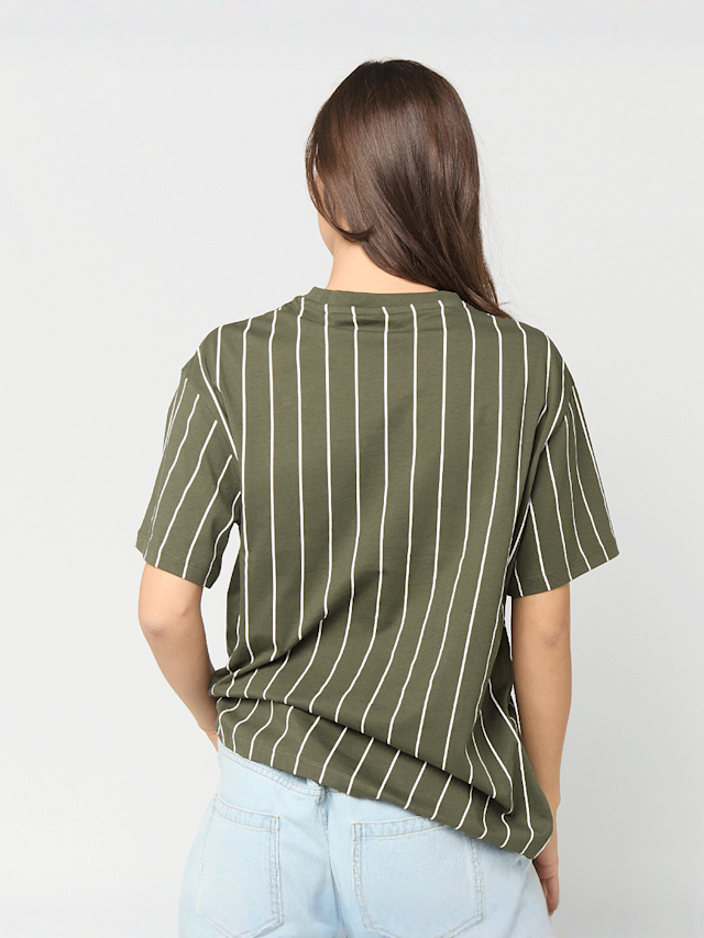 Karl Kani, Small Signature Essential Pinstripe OS Tee, green, Image 2 of 4