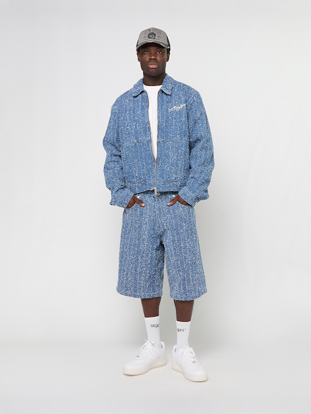 Karl Kani, Jeans Distressed Zip Denim Jacket, blue, Image 4 of 4