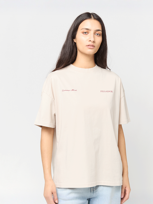 Pegador, Solana Heavy Oversized Tee, beige, Image 2 of 5