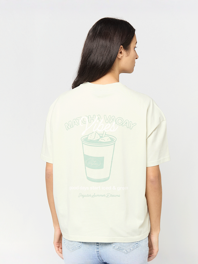 Pegador, Albufeira Heavy Oversized Tee, green, Image 1 of 5
