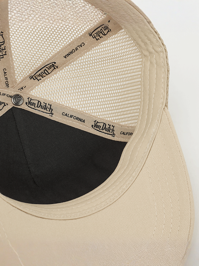 Von Dutch Originals, Baseball Cap with Mesh Back Embroidered Logo, beige, Image 3 of 4