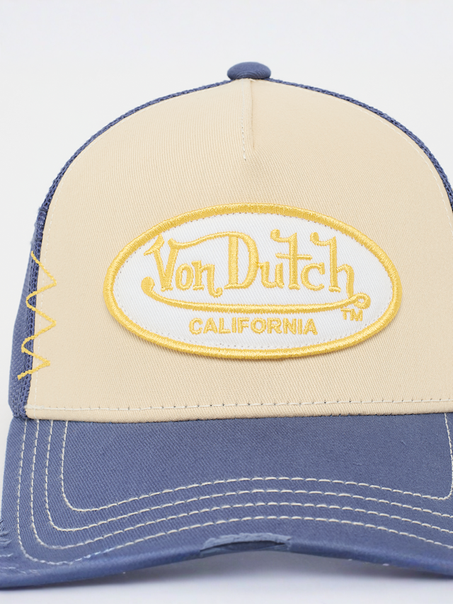 Von Dutch Originals, Distressed Trucker Cap Oval Logo Patch2, multi-colour, Image 5 of 5