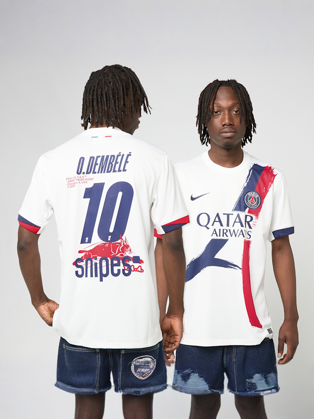 Nike, Dembélé / No. 10 / Virgil Abloh Archive / PSG DRI-Fit Jersey Shortsleeve Stadium 25/26, white, Image 1 of 9