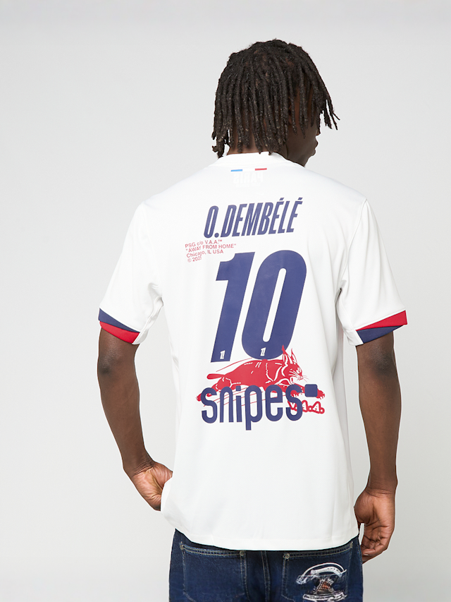 Nike, Dembélé / No. 10 / Virgil Abloh Archive / PSG DRI-Fit Jersey Shortsleeve Stadium 25/26, white, Image 3 of 9