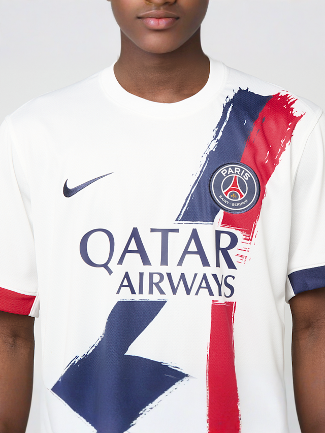 Nike, Dembélé / No. 10 / Virgil Abloh Archive / PSG DRI-Fit Jersey Shortsleeve Stadium 25/26, white, Image 4 of 9