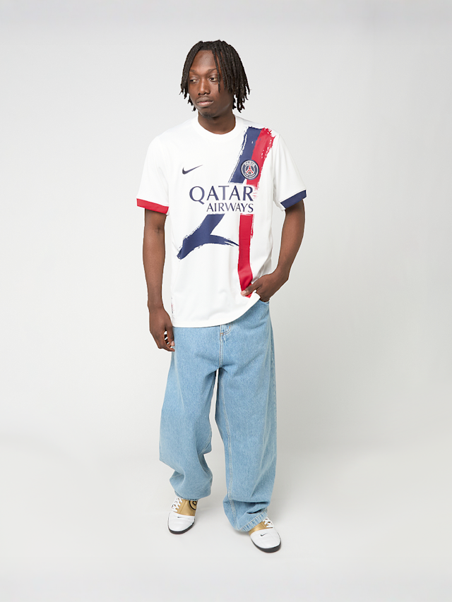 Nike, Doué / No. 14 / Virgil Abloh Archive / PSG DRI-Fit Jersey Shortsleeve Stadium 25/26, wit, Afbeelding 9 van 9