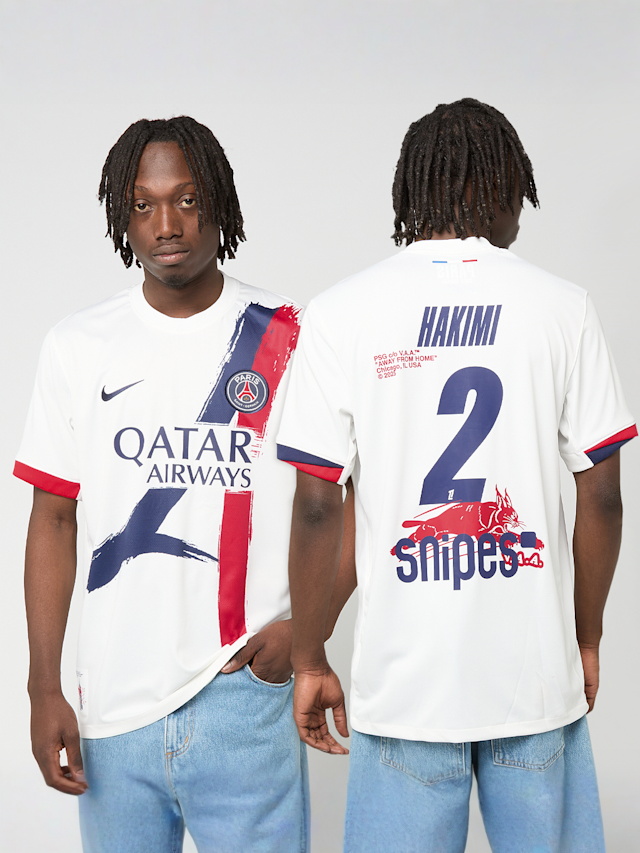 Nike, Hakimi / No. 2 / Virgil Abloh Archive / PSG DRI-Fit Jersey Shortsleeve Stadium 25/26, white, Image 1 of 9