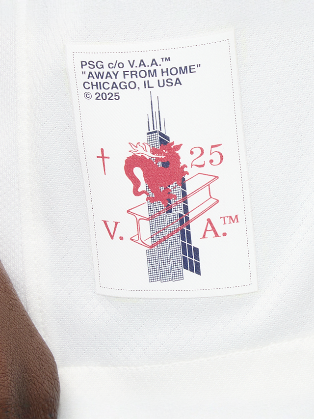 Nike, Hakimi / No. 2 / Virgil Abloh Archive / PSG DRI-Fit Jersey Shortsleeve Stadium 25/26, white, Image 7 of 9