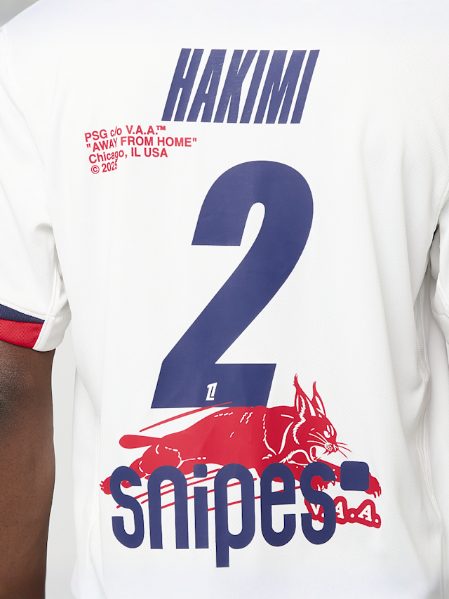 Nike, Hakimi / No. 2 / Virgil Abloh Archive / PSG DRI-Fit Jersey Shortsleeve Stadium 25/26, white, Image 8 of 9