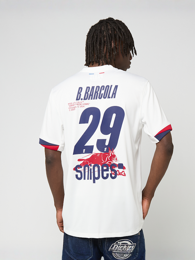 Nike, B. Barcola / No. 29 / Virgil Abloh Archive / PSG DRI-Fit Jersey Shortsleeve Stadium 25/26, white, Image 3 of 9