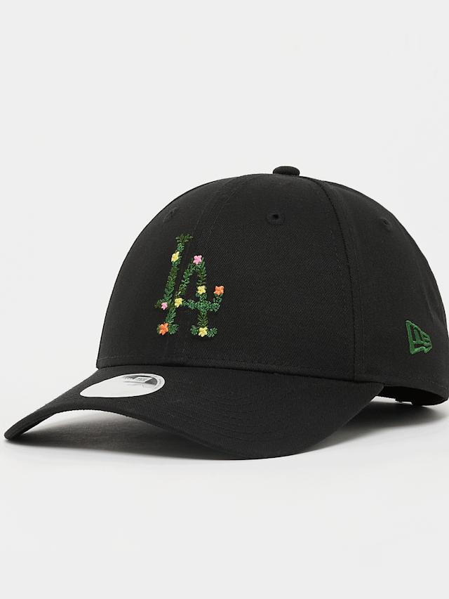 New Era, FEMALE 9FORTY Floral Infill Los Angeles Dodgers, black, Image 1 of 4