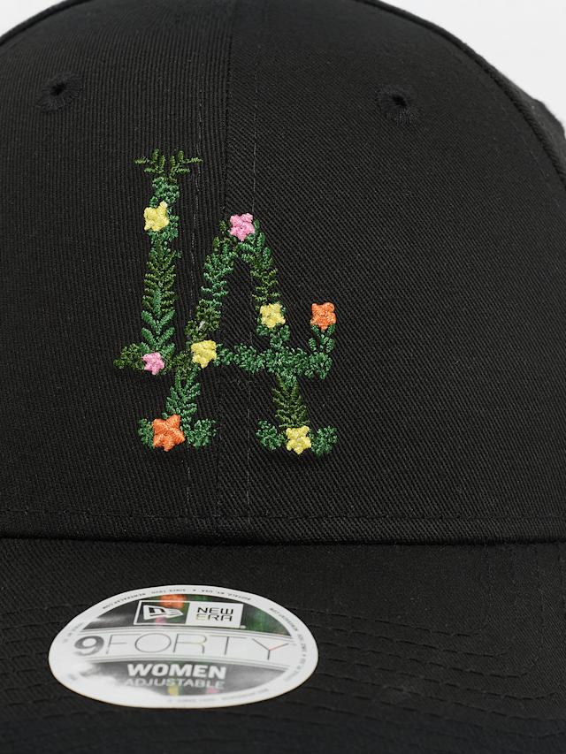 New Era, FEMALE 9FORTY Floral Infill Los Angeles Dodgers, black, Image 4 of 4