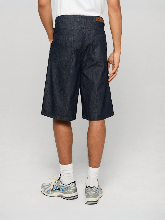 Urban Classics, Pleated Denim Shorts, blue, Image 2 of 2