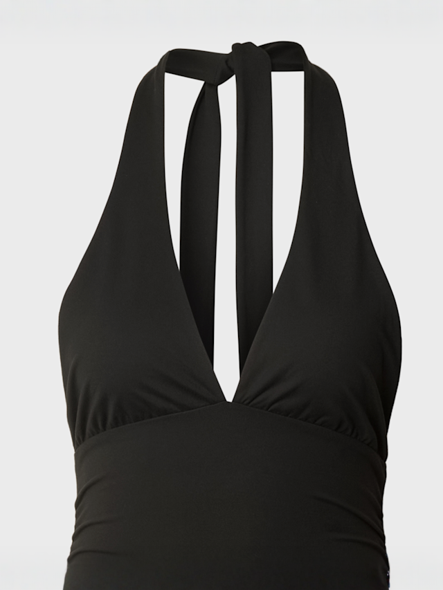 Urban Classics, Ladies Polyamide Jersey Neckholder Top, black, Image 3 of 3