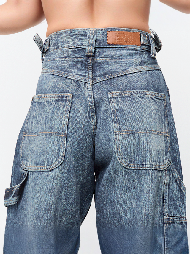 Urban Classics, Ladies Balloon Fit Jeans, blue, Image 4 of 5