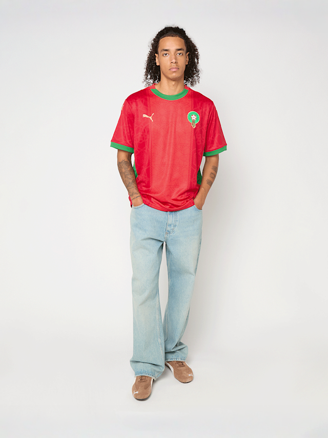PUMA, Federation Royale Marocaine Football Home Jersey Replica, czerwony, Obraz 9 z 9