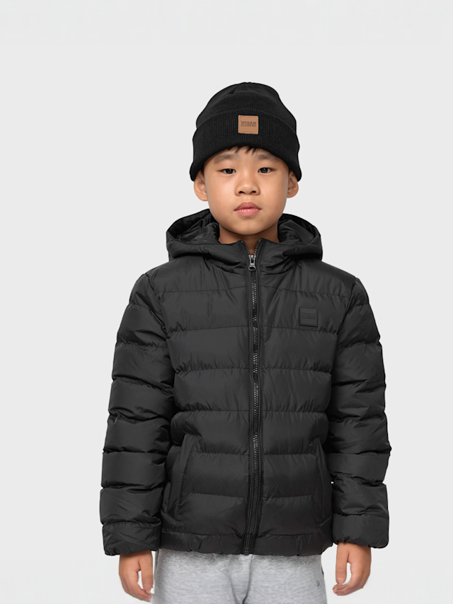 Urban Classics, Boys Basic Bubble Jacket, black, Image 1 of 5