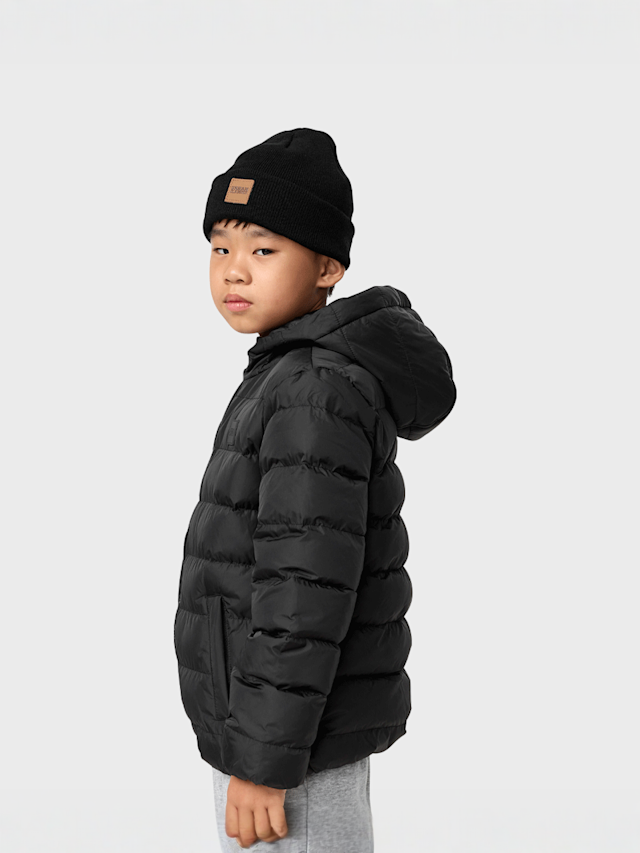 Urban Classics, Boys Basic Bubble Jacket, black, Image 3 of 5